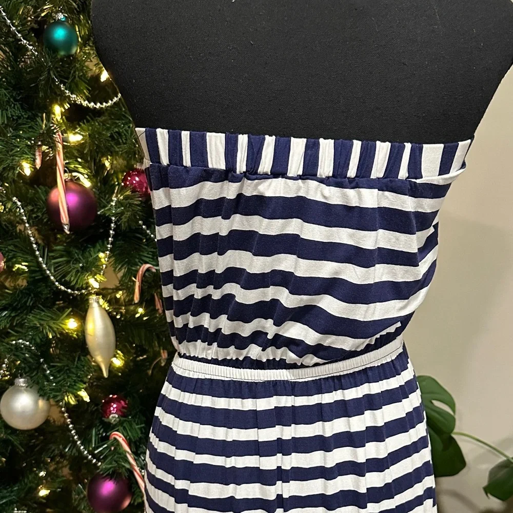 *LILLY PULITZER* Navy x White Striped Sleeveless Emmett Maxi Dress NWT Size S - Picture 10 of 14